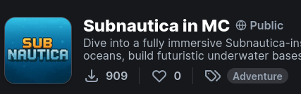 Subnautica in Minecraft